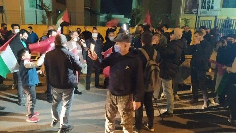 300 ARAÇLIK KONVOYLA PROTESTO