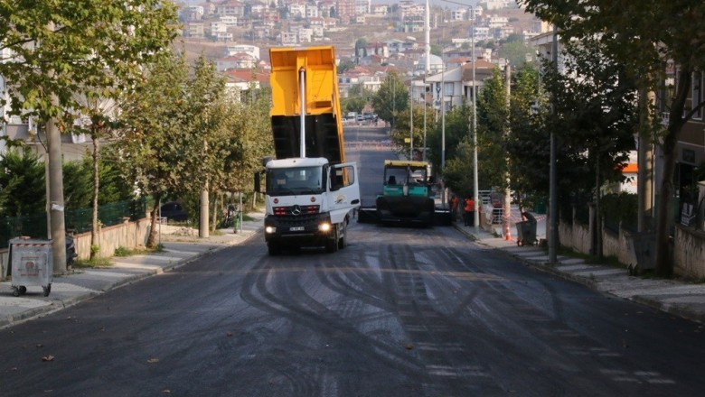 BEYAZIT CADDESİNE TOPLAM 4386 TON ASFALT DÖKÜLDÜ