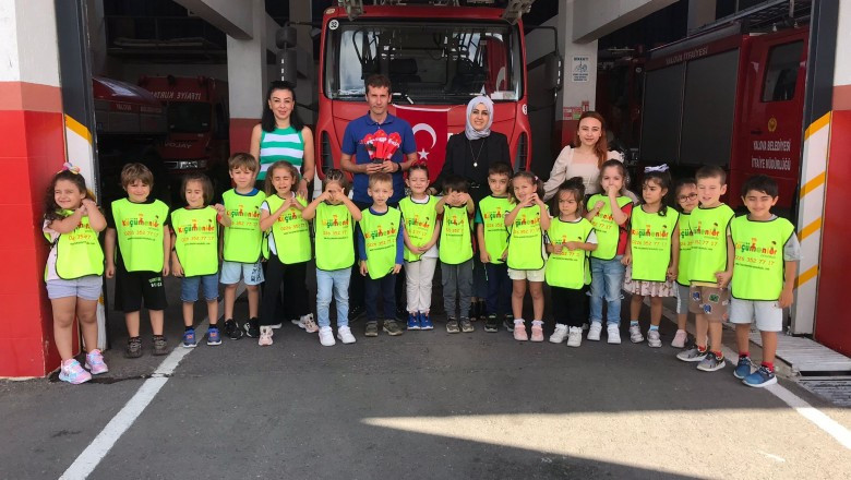 KÜÇÜMENLER ANAOKULU’NDAN İTFAİYECİLERE ZİYARET