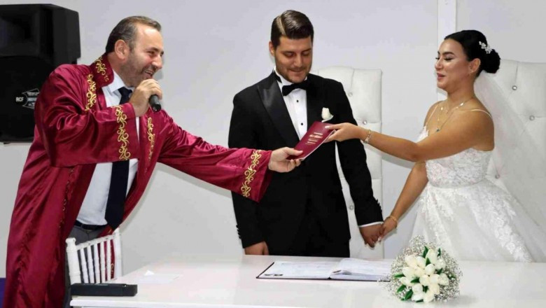 Yabancılar da nikah için Yalova'yı tercih etti