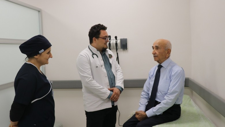 YENİ DEVLET HASTANESİNİN İLK ACİL HASTASI MUSTAFA ŞENOĞLU OLDU