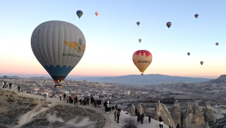 Nevşehir'de geçen yıl sıcak hava balonu rekoru kırıldı