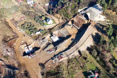 Esenköy'de Tünel ve Viyadük Çalışmaları Hız Kazandı