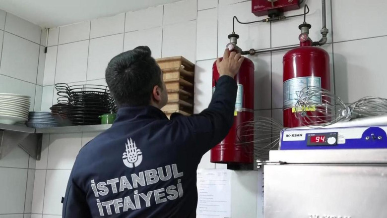 Beyoğlu'ndaki otellere yangın denetimi yapıldı