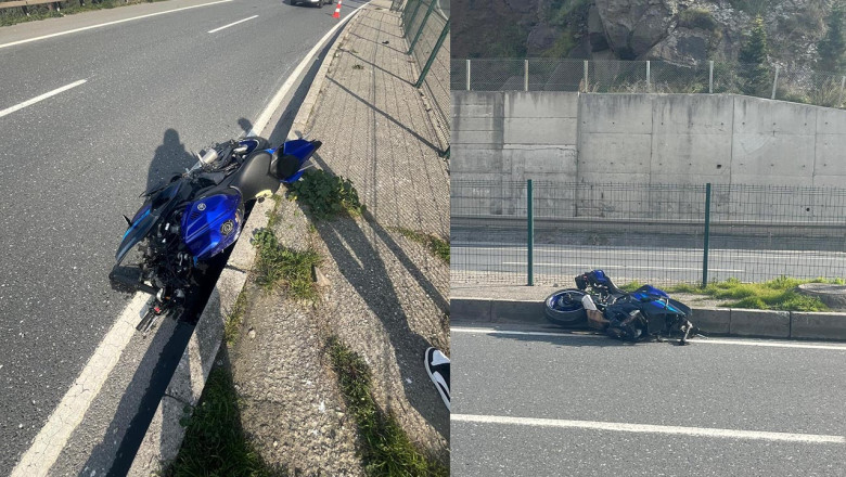Bariyere Çarpan Motosikletin Sürücüsü Ağır Yaralandı