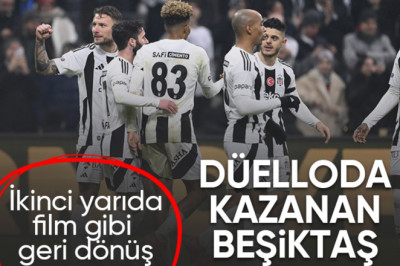 Beşiktaş, Trabzonspor'u iki golle geçti