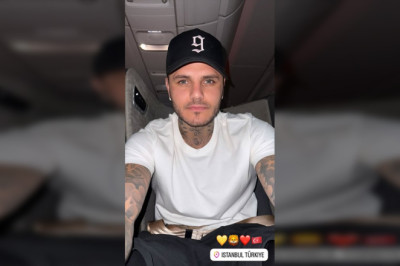 Galatasaray'ın yıldızı Icardi derbi için İstanbul'a geldi
