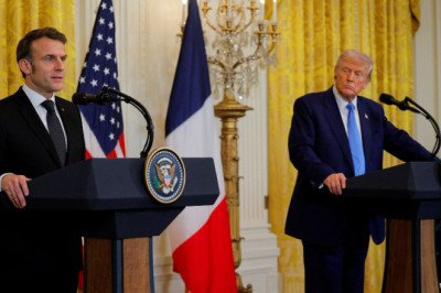Trump ve Macron, Beyaz Saray'da bir araya geldi