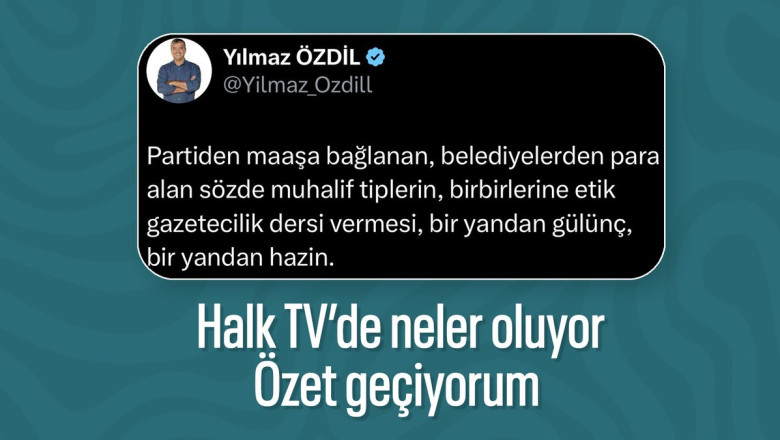 Yılmaz Özdil'den Halk TV'ye gönderme: Belediyelerden para alan sözde muhalif tipler