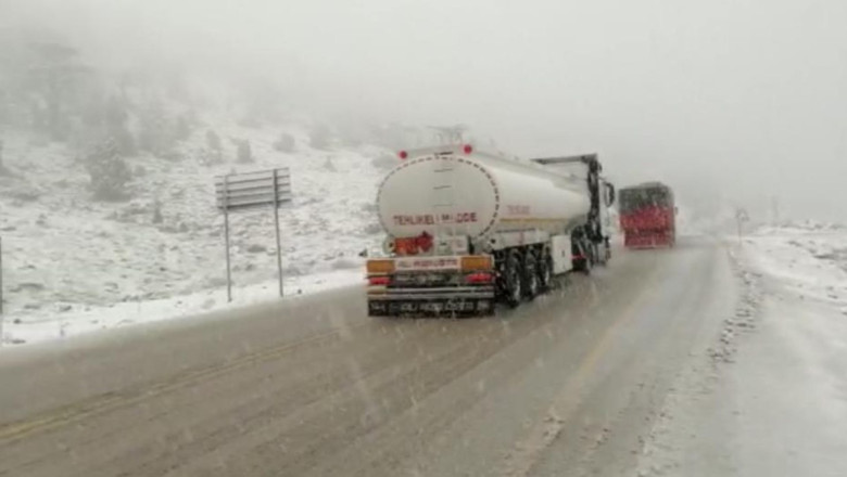 Antalya’ya nisan ayında kar süprizi