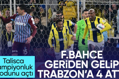 Fenerbahçe, Trabzonspor'a 4 attı