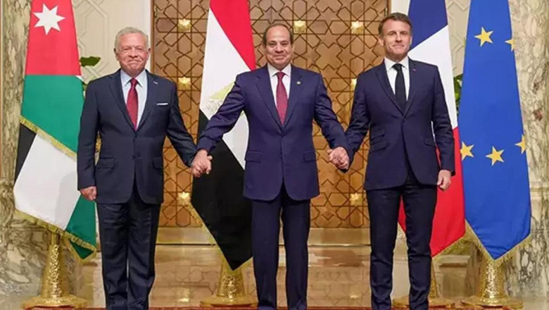 Fransa, Mısır ve Ürdün'den Gazze konulu Üçlü Zirve