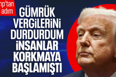 Donald Trump gümrük vergilerini neden durdurduğunu açıkladı