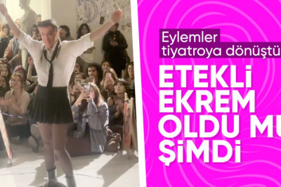MSGSÜ öğrencilerinin Ekrem İmamoğlu maskeli defilesi
