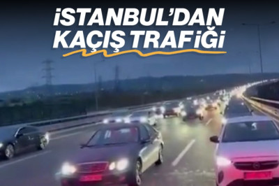 Deprem sonrası İstanbul'dan kaçış: Ankara istikametinde trafik yoğunluğu yaşanıyor