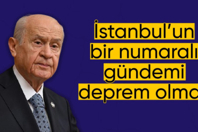 Devlet Bahçeli'den İstanbul depremi sonrası açıklama