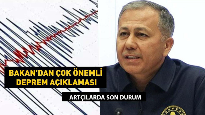İstanbullular dikkat! Bakan Ali Yerlikaya'dan önemli deprem açıklaması! Artçı depremlerde son durum!