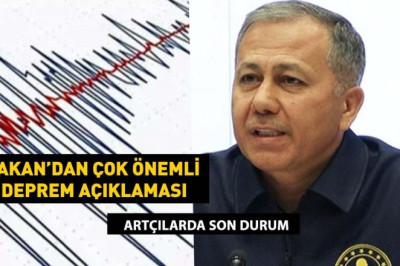 İstanbullular dikkat! Bakan Ali Yerlikaya'dan önemli deprem açıklaması! Artçı depremlerde son durum!