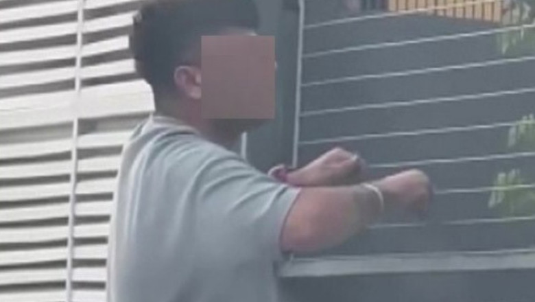 Adana'da uyuşturucu etkisindeki şahıs değişik hareketler sergiledi