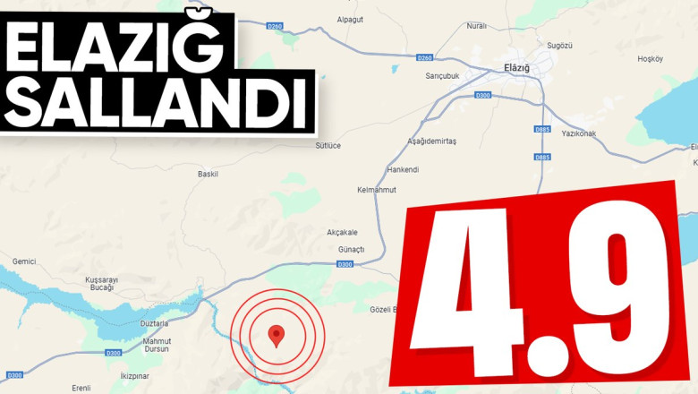 SON DAKİKA! Elazığ'da 4.9 büyüklüğünde deprem