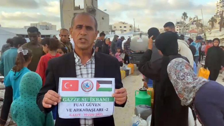 Yalovalı Esnaftan Gazzelilere Su Yardımı