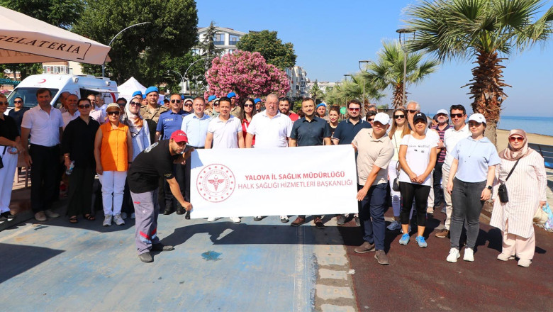 Çiftlikköy’de Sağlıklı Hayat Yürüyüşü