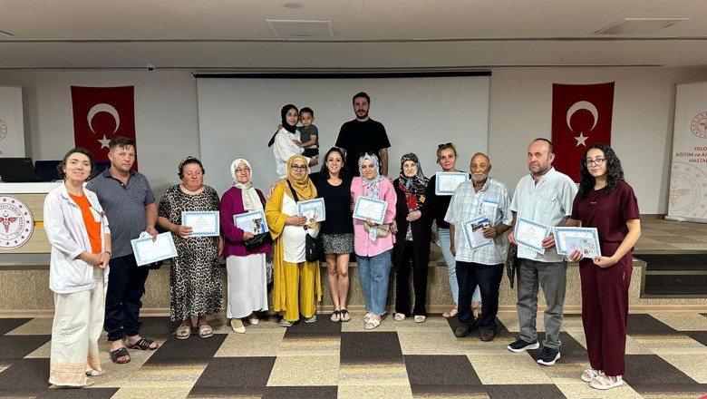 Yalova Eğitim ve Araştırma Hastanesi’nde Diyabet Okulu Ağustos Ayı Eğitimi Tamamlandı