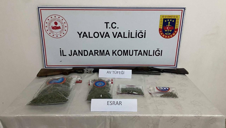 Çınarcık’ta Uyuşturucu Operasyonu: Evinde Esrar ve Tüfek Ele Geçirildi