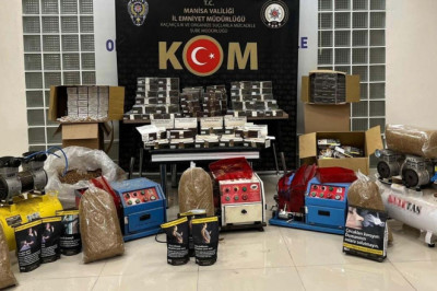 Manisa’da tütün kaçakçılığı operasyonu