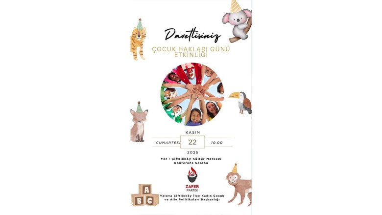 Çiftlikköy’deki Çocuklara Müjde: Çocuk Hakları Günü Etkinliği Düzenlenecek