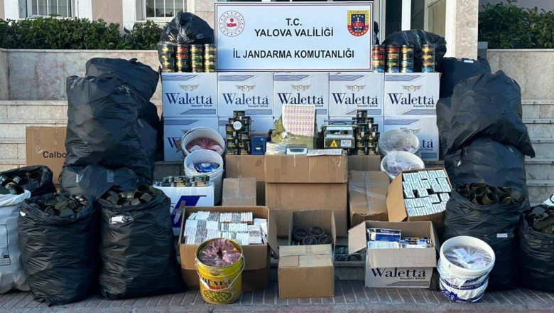 Yalova’da Kaçak Tütün Operasyonu: 238 Kilo Nargile Tütünü Ele Geçirildi