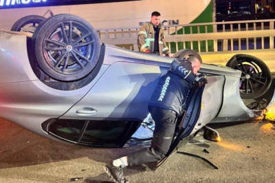 Yalova-İzmit Yolunda Can Pazarı: Otomobil Takla Attı