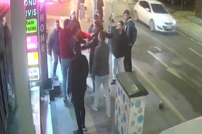 Yalova'da 9 Kişilik Grubun Esnafa Saldırdığı Anlar Kamerada