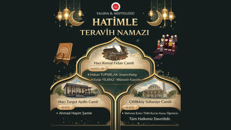 Üç Camide Hatimle Teravih Kılınacak