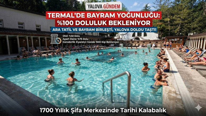 TERMAL’DE BAYRAM YOĞUNLUĞU BAŞLADI