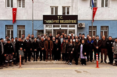 TAŞKÖPRÜ BELEDİYESİ BAYRAMLAŞTI