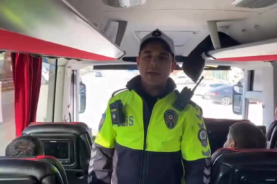 Yalova’da Bayram Mesaisi: Otobüs Yolcularına Emniyet Kemeri Uyarısı