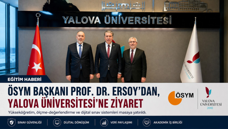 ÖSYM BAŞKANI ERSOY’DAN YALOVA ÜNİVERSİTESİ’NE  ZİYARET