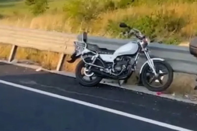 Süpürgelik’te feci motosiklet kazası! 1 yaralı