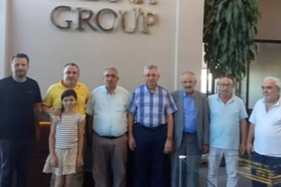 Yalova Rizeliler Derneği'nden Yalovalı iş insanı Onay Tuna'ya ziyaret