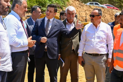 Vali Usta Örencik-2 Barajında incelemede bulundu