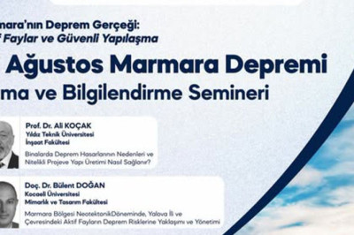 17 Ağustos’ta Yalova’da Deprem Semineri