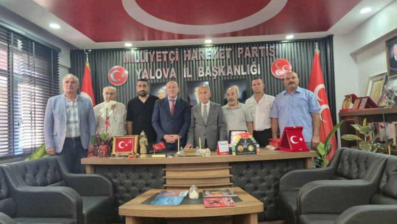 İHSAN BARUTÇU’DAN MHP YALOVA İL BAŞKANLIĞI’NA ZİYARET