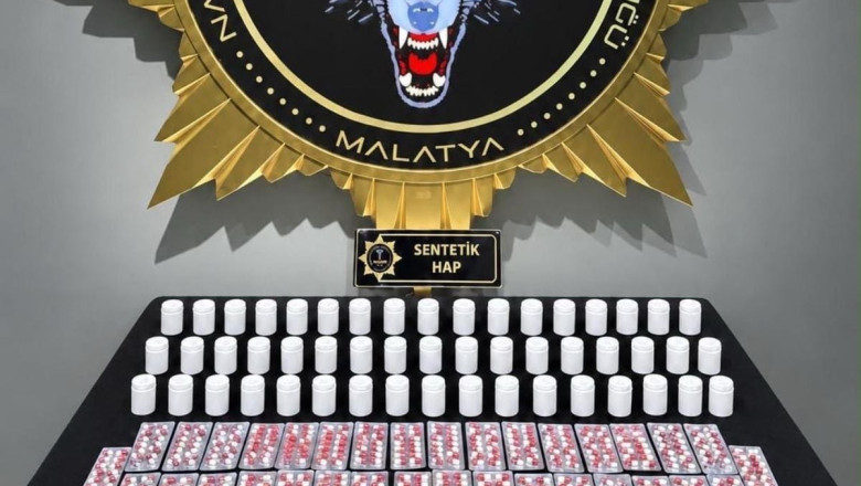 Malatya’da 3 bin 601 sentetik ecza ele geçirildi