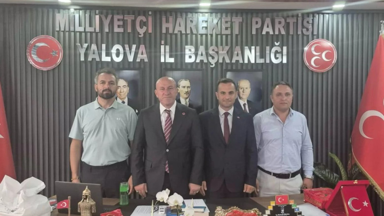 GİRESUNLULARDAN MHP YALOVA İL BAŞKANLIĞINA ZİYARET