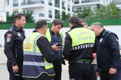 ÇİFTLİKKÖY’DE OKUL SERVİSLERİNE SIKI DENETİM