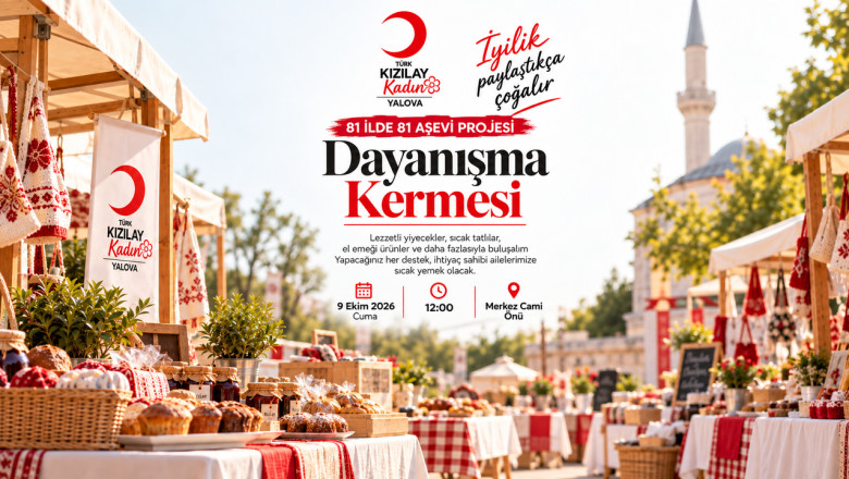 Kızılay Kadın Yalova’dan Dayanışma Kermesine Davet
