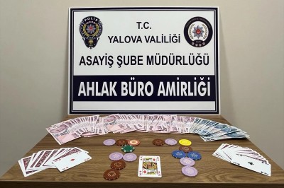 Yalova'da kumar oynayanlara 51 bin 400 lira ceza 