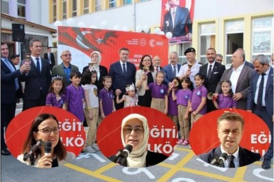 YALOVA’DA İLK DERS ZİLİNİ PROTOKOL MENSUPLARI ÇALDI