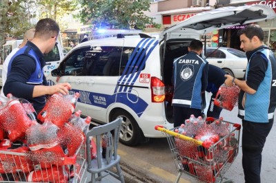 RAF ÖMRÜ 1 AY GEÇMİŞ GAZLI İÇECEKLER İMHA EDİLDİ